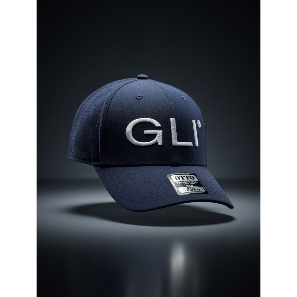 OTTO‎ GLI Performance Cap Navy Blue Perforated Breathable Hat UPF 50+ 19-1275